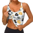thumbnail image 3 of Sigee Cute Elephant for Womens' Sports Vest with Performance Stretch and Quick Dry Fabric, High Elasticity Running Bra Workout Crop Tank Tops-Large, 3 of 8