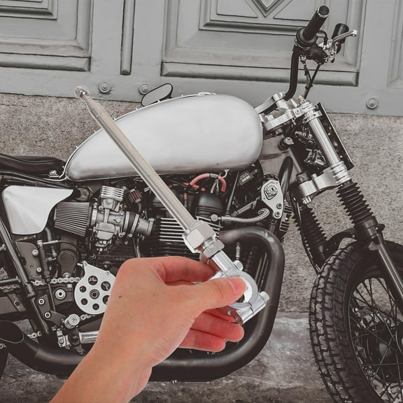 Masteelf Adjustable Motorcycle Flagpole Mount Telescopic Antenna for Dirt Bike Stainless Steel Flag Pole Holder Bracket