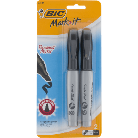 Bic Corporation 2 Pack Chisel Tip Marker GPMMP21