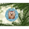 thumbnail image 2 of Snowflake Yorkie Yorkishire Terrier Ceramic Ornament, 2 of 3