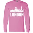 thumbnail image 3 of Inktastic London England City Skyline with Grunge Long Sleeve T-Shirt, 3 of 5