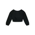 thumbnail image 2 of Weekend Academy Girls Hacci Knit Top with Long Sleeves, Size 4-18, 2 of 3