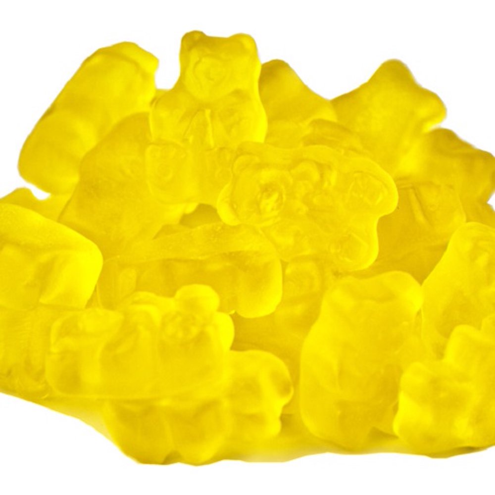 Yellow Gummi Bears Mango Flavor 1 pound mango candy gummy bears