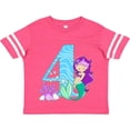thumbnail image 3 of Inktastic Fourth Birthday Mermaid Girls Toddler T-Shirt, 3 of 5