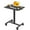 Black, variant on LIFERECORD Mobile Rolling Standing Desk - Height Adjustable Overbed Table with Wheels, Laptop Computer Cart for Home Office & Classroom, Black