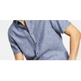 thumbnail image 3 of INC International Concepts Men's Regular Fit Linen Shirt Blue Size Large, 3 of 3