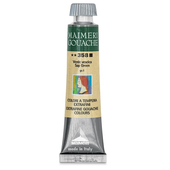Maimeri Artist Gouache - Sap Green, 20 ml tube