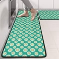 thumbnail image 2 of Kitchen Rugs Sets Of 2,Green Daisy Flower Floral Pattern Anti Fatigue Kitchen Mat Rugs Non Slip Washable,Decorative Kitchen Floor Mats for Kitchen,Sink,Laundry,17"x47"+17"x47", 2 of 5