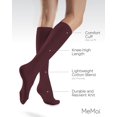 thumbnail image 3 of MeMoi Women's Cotton Blend Solid Knit Knee High Socks - Womens - Female, One Size, Tawny Port, 3 of 7