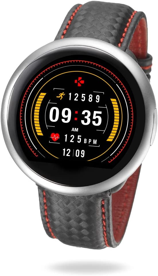 MyKronoz ZeRound2 HR Premium Smartwatch with Heart Rate Monitoring and Smart Notifications