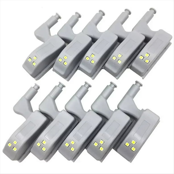 10 Luces LED para Armario de Cocina con Bisagra Interior, Iluminación para Dormitorio, Armario, Luz .