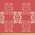 thumbnail image 2 of Ambesonne Ethnic Fabric by the Yard Upholstery, Boho Feel Tribal Shapes Art, 3 Yards, Dark Coral and Pastel Pink, 2 of 5