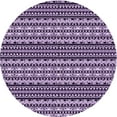 thumbnail image 1 of Ahgly Company Machine Washable Indoor Round Transitional Dark Purple Area Rugs, 7' Round, 1 of 7