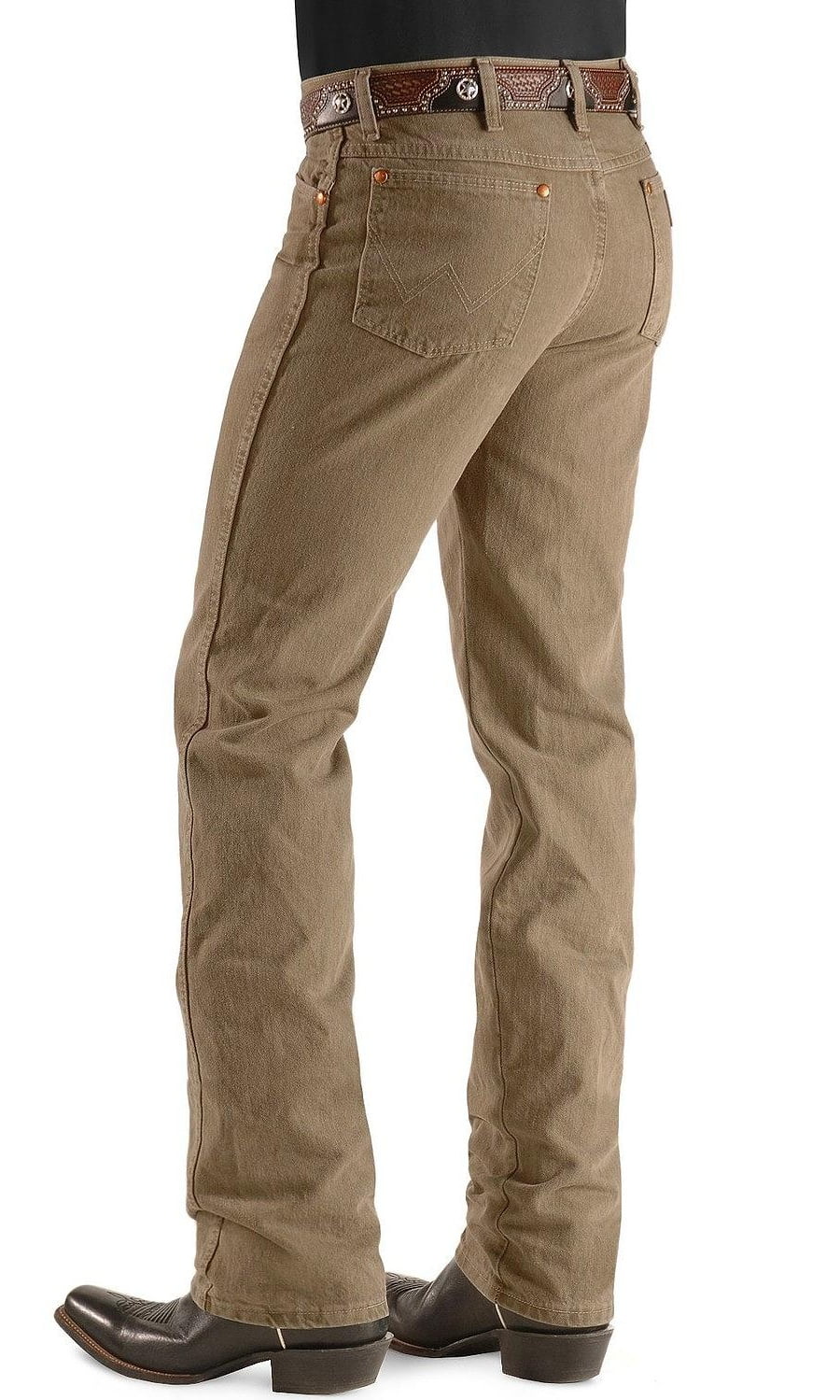 BRAND NEW & TAG GENUINE MEN’S WRANGLER COWBOY CUT SLIM FIT BLACK JEANS 33W 38L e