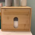 thumbnail image 4 of Porta Toallas Faciales Desechables de Bambú, Contenedor con Cajón para Toallas Faciales, Organizador Extragrande para Toallas Limpias., 4 of 5