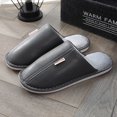 thumbnail image 2 of Vedolay Men's Slippers Slip On Houseslippers for Men Winter Warm Shoes Outdoor Grey,42, 2 of 5