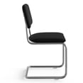thumbnail image 5 of Pemberly Row Contemporary Fabric Side Chair (Set Of 2) in Black, 5 of 5