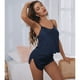thumbnail image 2 of Conjunto de pijama de satén para mujer, camisola de verano, pantalones cortos finos y sexys de dos piezas 2299, 2 of 6
