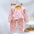 thumbnail image 1 of Pijamas de Navidad para niños, conjunto de ropa de invierno para niños y niñas, Tops con cuello redondo y pantalones largos, ropa de dormir para bebés, pijamas de gato de dibujos animados para niños, 1 of 4