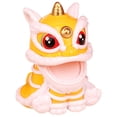 thumbnail image 4 of Figura de danza del león estilo decoración de mesa china de la suerte para regalo amarillo, 4 of 4