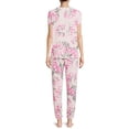 thumbnail image 3 of Secret Treasures Women's and Women's Plus Valentine’s Day Printed Pajama Set, 2-Piece, 3 of 5