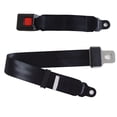thumbnail image 1 of Cinturón de seguridad de 2 puntos, cómodo y ajustable, color negro, universal, para carrito de golf, coche, autobús escolar., 1 of 12