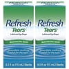 Refresh Tears Lubricant Eye Drops, 2 Bottles 0.5 fl oz,15mL each Sterile,30mL (2 Pack)