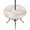 Light Apricot, variant on Round Outdoor Tablecloth with Umbrella Hole and Zipper, Coastal Shell Purple Pink Tablecloth with Elastic Waterproof, Summer Ocean Shell Beach Patio Table Covers for 36" - 44" Picnic Pool Tables
