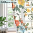 thumbnail image 4 of Yayeee Window Curtains Light Filtering 63"x42" Grommet Panel Pair Home Living Room Decor, Green Floral Pattern, 4 of 7