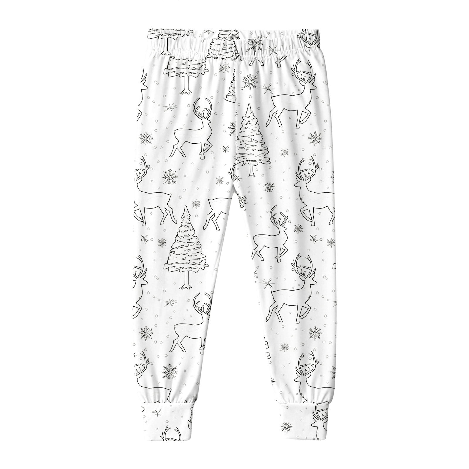 Owordtank Kids DIY Hand Painted Colorable Tops and Pants Set Boys Girls Funny Cartoon Coloring Blouse and Pants 2 Piece Sets