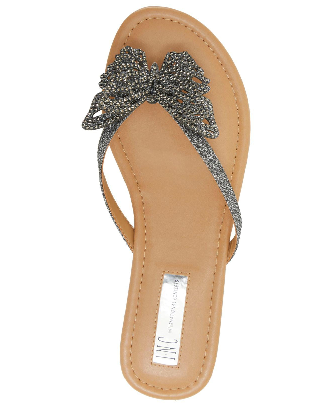 Inc butterfly flip flops new arrivals