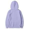thumbnail image 5 of Godokuleh Oversized Hooded Sweatshirt Men Lightweight Streetwear Plain Hoodie Fleece Pullover Sweater with Pockets Light Purple L, 5 of 5