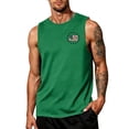 thumbnail image 3 of 4th Of July Tank Tops for Men Crew Neck Sleeveless Vintage Flag Print Casual Celebration Vest Stretchy Summer Daily Tops ,XXL,#01 Green, 3 of 4
