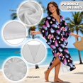 thumbnail image 6 of Xixirimido Butterflies Cherry Blossom Print Women Kaftan Dresses Plus Size Swimsuit Coverup Batwing Sleeve Summer Bathing Suit Caftan Loungewear Beach Cover Up, 6 of 7