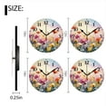 thumbnail image 2 of Battery Operated Analog Wall Clocks Non-Ticking Silent Modern Clock Decorative for Home,Office-Beautiful Flowers In The Field(12inch), 2 of 4