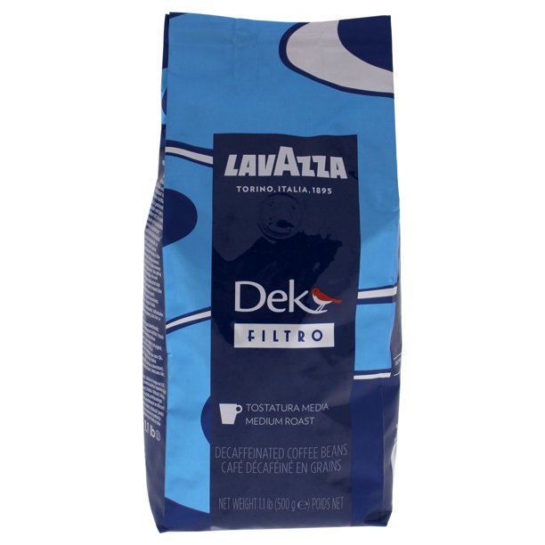 Dek Filtro Medium Roast Decaffeinated Coffee Beans by Lavazza for 17.