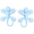 thumbnail image 1 of Ganchos para abrigos para niños, 2 piezas de ganchos de pared con forma de geco con 4 ventosas para guardería, dormitorio, llave, paraguas, toalla, gorro, soporte para abrigos, 1 of 5