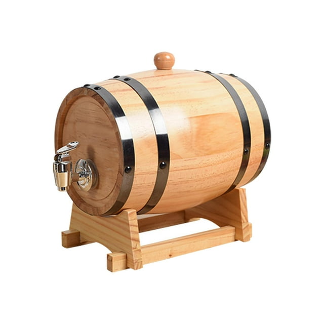 Baril de Vieillissement en Chêne avec Support Baril pour 1 L