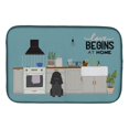 thumbnail image 1 of Carolines Treasures CK7775DDM 14 x 21 in. Black Poodle Kitchen Scene Dish Drying Mat, 1 of 1