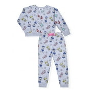 Paw Patrol Baby and Toddler Girl Jogger Pant and Crew Neck, 2 Piece Outfit Set, 12 Months-5T