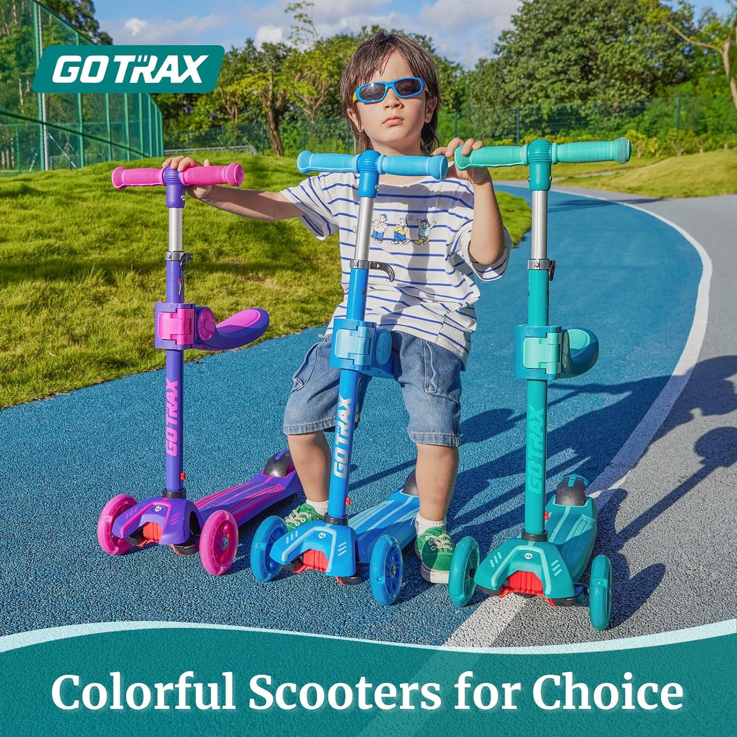 ジャスト・キッズ GOTRAX KS3 Kids Scooter with LED Flash Wheels, Foldable Seat