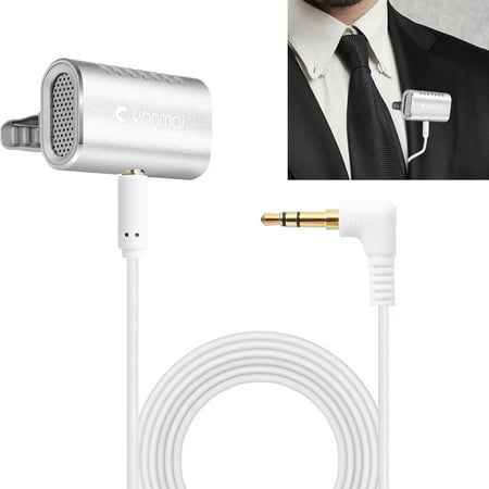 AMZER Recording Clip-on Lapel Mic Lavalier Omni-directional Double Condenser Microphone  Compatible with PC/iPad/Android and others  for Live Broadcast  Show  KTV  etc (Silver) price history on PriceWatchPro