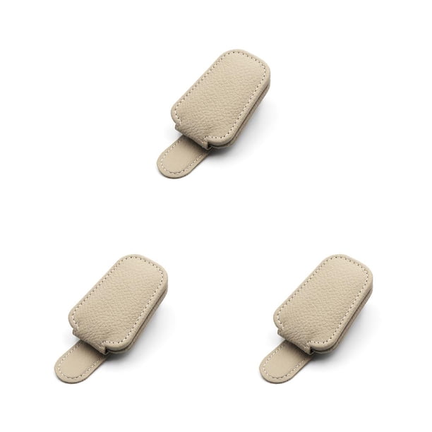 Scienceny Estuche para gafas de sol con clip para gafas de coche Soporte para organización interior Beige Type1 NO1