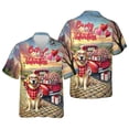 thumbnail image 3 of Be My Valentine's Golden Retriever Truck Full of Love Flower Balloon Hawaiian Shirt Breathable Summer Unisex Merch Goldens Dog Lover Gifts Idea - 02029, 3 of 6
