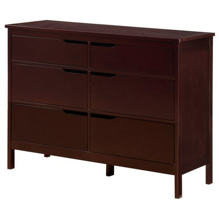 Angel Line Lauren 6 Drawer Double Dresser Espresso Com