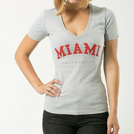 Miami University Press Miami University, 2XL, NCCAA, Game Day Womens Tee T-shirt, W Republic, Heather Grey ()