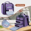 thumbnail image 2 of Neceser de viaje BAFASO, tamaño grande, con 4 bolsas extraíbles, color morado, 2 of 7