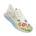 thumbnail image 4 of Psesaysky Durable Walking Shoes Rainbow Atmospheric Cushion Running Shoes Floral Tennis Shoes Soft and Skin-Friendly Shoes for Women Teen Girls, 4 of 7