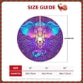 thumbnail image 2 of Rateoe Elephant in Tribal Style Pattern Christmas Tree Skirt with Ties , Christmas Tree Decorations, Farmhouse Christmas Decor Xmas Holiday Decorations-36", 2 of 6