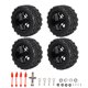 thumbnail image 1 of 4 Uds. Neumáticos de camión de recorrido corto a escala 1/10, neumáticos de ruedas RC para coche de Control remoto Traxxas Slash 1/10, 1 of 8